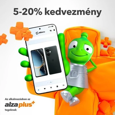 5-20% kedvezmény AlzaPlus+ -előfizetéssel