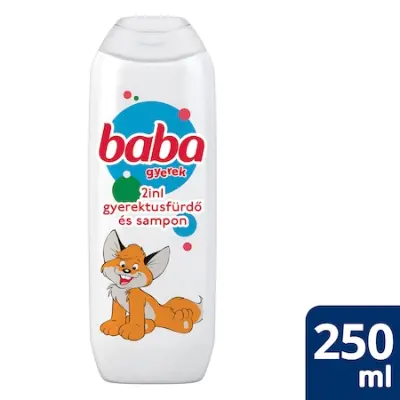 BABA 3in1 gyerek tusfürdő, gyümölcs illattal, 250 ml