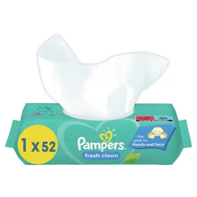 Pampers Fresh Clean Törlőkendő, 52db