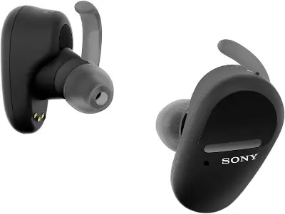 Sony True Wireless WF-SP800N, fekete - Vezeték nélküli fül /fejhallgató