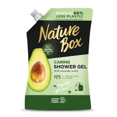 Nature Box tusfürdő avokádóolajjal utántöltő, 500 ml