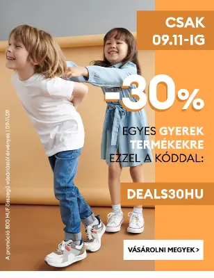 30% kedvezmény egyes gyerek termékekre