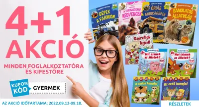 4+1 akció foglalkoztatókra és kifestőkre