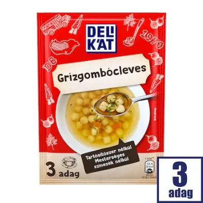 Delikát  instantleves, többféle, 3x31g