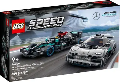 LEGO Speed Champions 76909 Mercedes-AMG F1 W12 E Performance és Project One