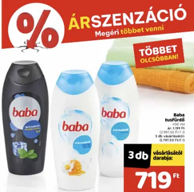 Baba tusfürdő, 400 ml (min. 3 darab)