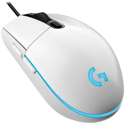 Logitech G102 Lightsync vezetékes gaming egér, fehér (910-005824)