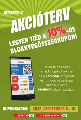 10% blokkvégösszeg kedvezmény