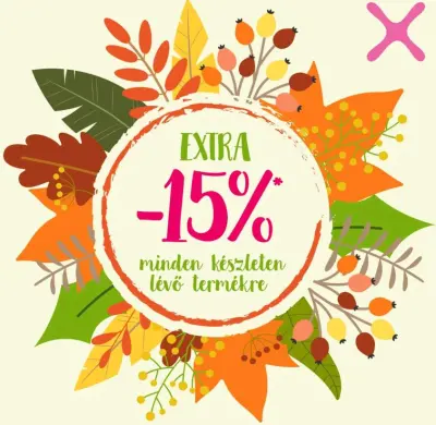 15% kedvezmény mindenre