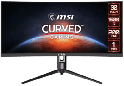 MSI OPTIX MAG301CR2 30'' Ívelt WFHD 200 Hz 21:9 FreeSync VA LED Gamer Monitor