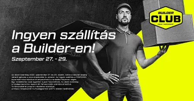 Ingyen szállítás a Builder-en!