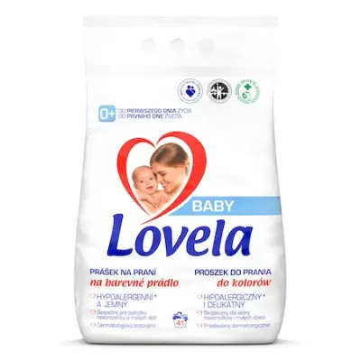 Lovela Baby Hipoallergén Mosópor színes ruhákhoz, 4.1kg, 41 mosás