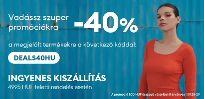 40% kedvezmény a megjelölt termékekre