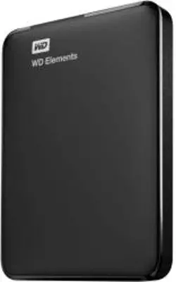 WD Külső HDD Elements hordozható, 1 TB, 2, 5 hüvelykes, USB 3.0, fekete (WDBUZG0010BBK)