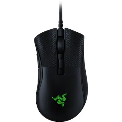 Razer DeathAdder V2 Mini Gaming egér, ultra light 62g, SpeedFlex kábel, Chroma RGB világítás, markolat kiegészítők, fekete