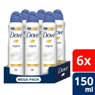 Dove izzadágátló dezodorok, többféle, 6x150ml