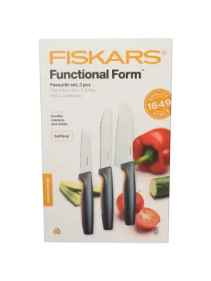 Fiskars Funcional Form Favourite 3 db-os kés készlet