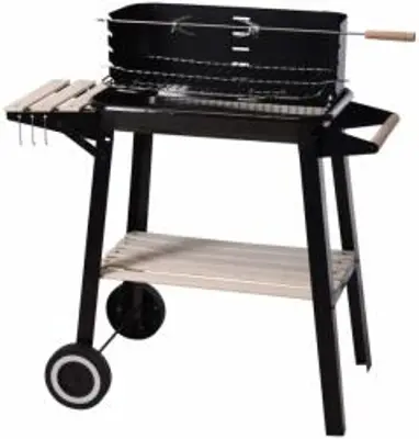 Koopman Téglalap alakú grill, 54x34 cm, fekete