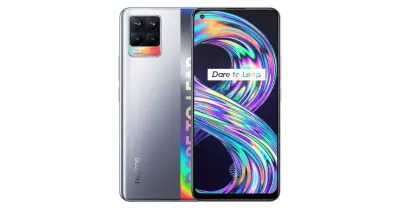 realme 8 6/128 okostelefon - Cyber Silver