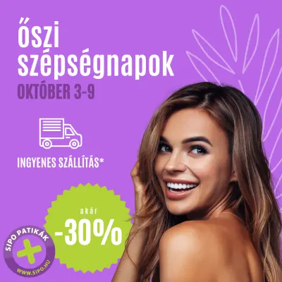 Őszi szépségnapok (akár 50% kedvezmény + ingyen szállítás)