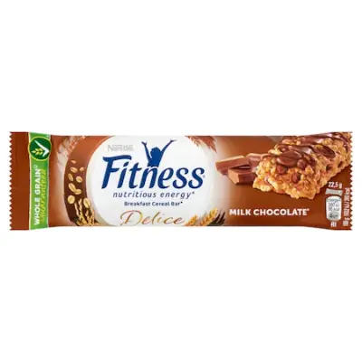 Nestlé Fitness Delice tejcsokoládés gabonapehely-szelet, 22,5 g