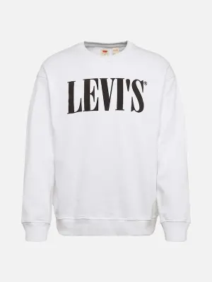 LEVI'S Tréning póló 'RELAXED GRAPHIC CREWNECK' fekete / fehér színben