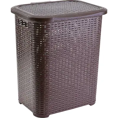 Heinner Care Szennyeskosár, Rattan műanyag, 45 L, Barna