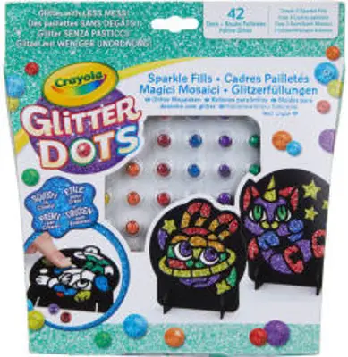 Crayola Glitteres Dekorgyöngyök - mozaikkép készítő készlet (04-0801)