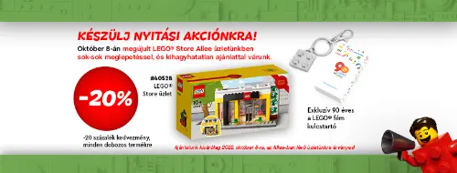 Újranyitási akció -20% minden LEGOra Allee csak 1 napig. 10.08.-án. sok ajándékkal