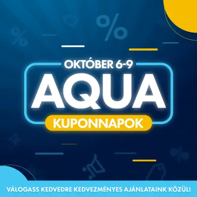 AQUA Kuponnapok (10-30% kedvezmény)