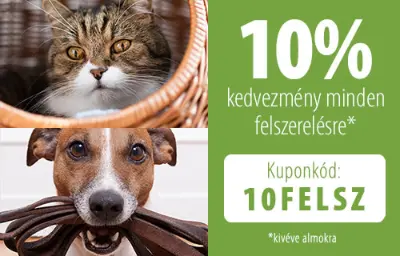 10% kedvezmény minden felszerelésre