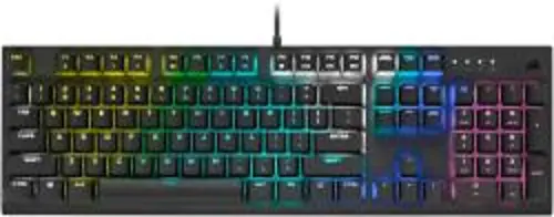 CORSAIR K60 PRO Mechanikus Gaming billentyűzet, RGB világítás, Cherry VIOLA kapcsoló, Nemzetközi kiosztású, Fekete (CH-910D019-NA)