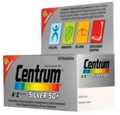 Centrum Silver 50+ A-tól Z-ig multivitamin filmtabletta 100x