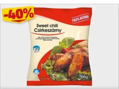 Fagylakoma sweet chili csirkeszárny 700 g - kuponnal