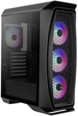 Aerocool Aero One Frost Számítógépház, Mid-Tower, Táp nélkül, ATX, Fekete (AERO_ONE_FROST-G-BK-V1)