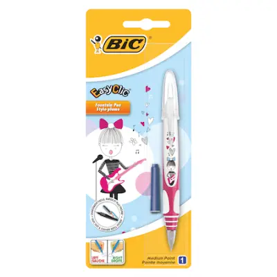 Bic Easy Clic Manga Töltőtoll, tölthető, kék tinta, 1 darab