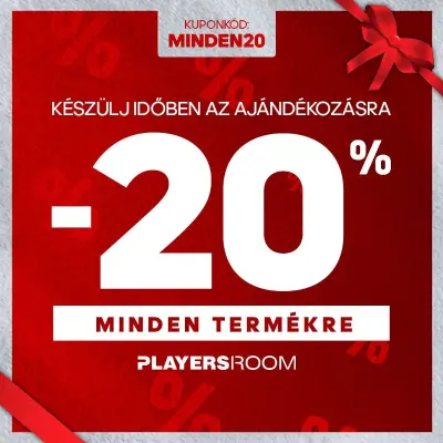 20% kedvezmény minden termékre