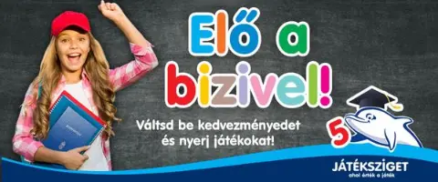 Játéksziget - 15 ill. 20% kedvezmény bizonyítványra