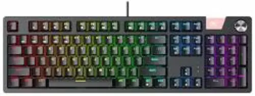 HAVIT KB862L Blue Switch gamer mechanikus angol billentyűzet - fekete