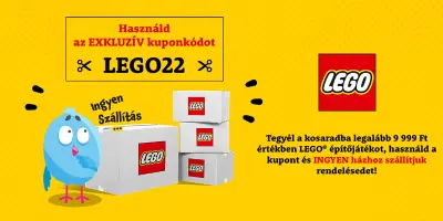 10 ezer Ft feletti LEGO rendelés esetén ingyen szállítás