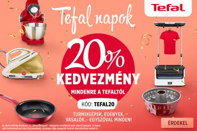 20% kedvezmény a Tefal termékekre