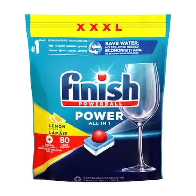 Finish Power All in 1 mosogatógép-tabletta, Lemon, 80 db