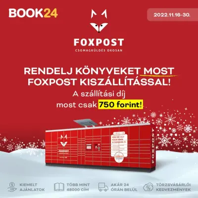 750 Ft -ért szállítják a rendelést FoxPost automatába