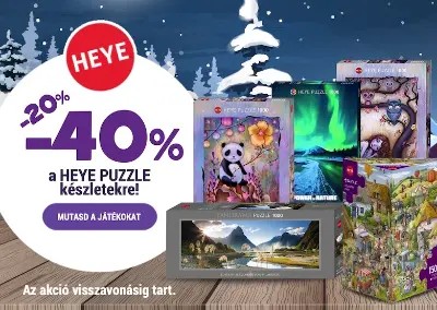 20-40% kedvezmény Heye kirakókra