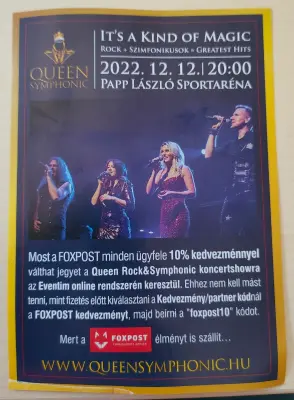 Queen Rock and Symphony Show 2022 -10% kedvezmény