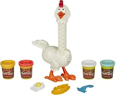 Play-Doh Animal Crew Cluck-a-Dee - Csirke gyurma + ajándék gyurma