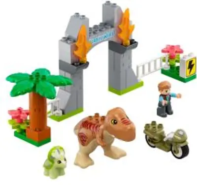 LEGO® DUPLO® Jurassic World 10939 T-Rex és Triceratops dinoszaurusz szökés