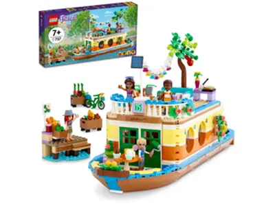 LEGO® Friends Lakóhajó a csatornán (41702) + pingvin