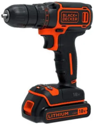 Black+Decker Bdcdc18-Qw 18V Li-Ion Akkumulátoros fúrócsavarozó, akkuval és töltővel (1x1, 5Ah)