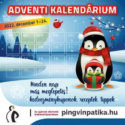 Pingvin Patika adventi naptár